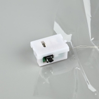 Плёнка упаковочная с гирляндой &laquo;Холодный белый&raquo;, 60 х 60 см