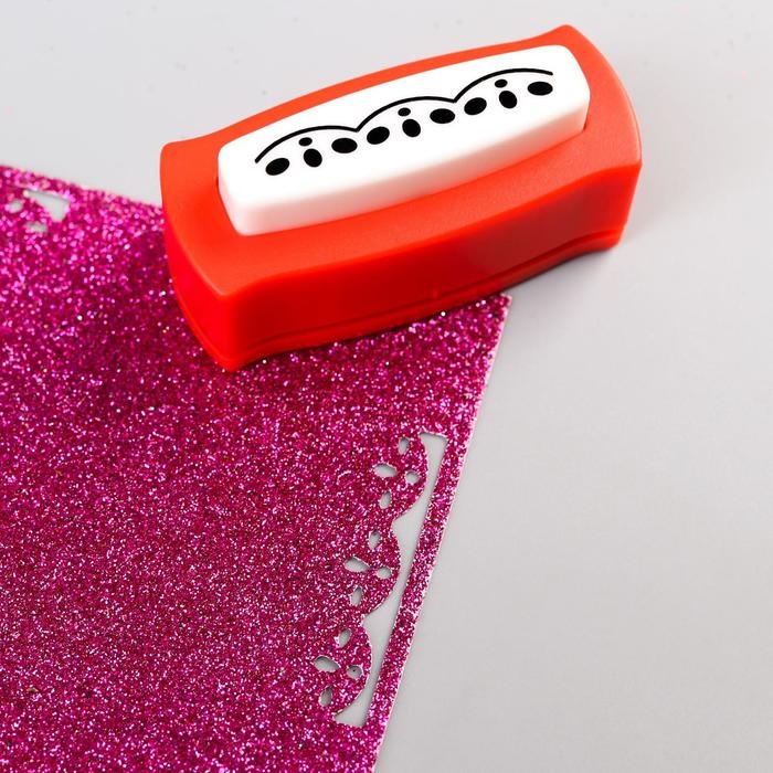 Дырокол фигурный для края Дырокол фигурный для края "Волна" длина рисунка 4,5 см 6,5х4х2,5 см МИКС