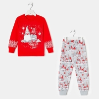 Пижама детская, цвет красный, рост 98 см Пижама детская, цвет красный, рост 98 см