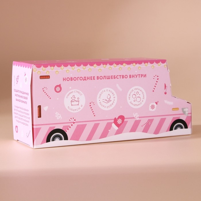 Новогодний подарочный набор косметики &laquo;С Новым Годом&raquo;, гель для душа, 3 х 100 мл, Pink Collection by URAL LAB