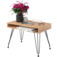 Столик журнальный Liverpool 75х40х53 см, дуб крафт золотой, чёрный