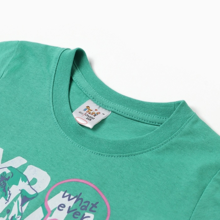 Футболка для мальчика, цвет зелёный, рост 110