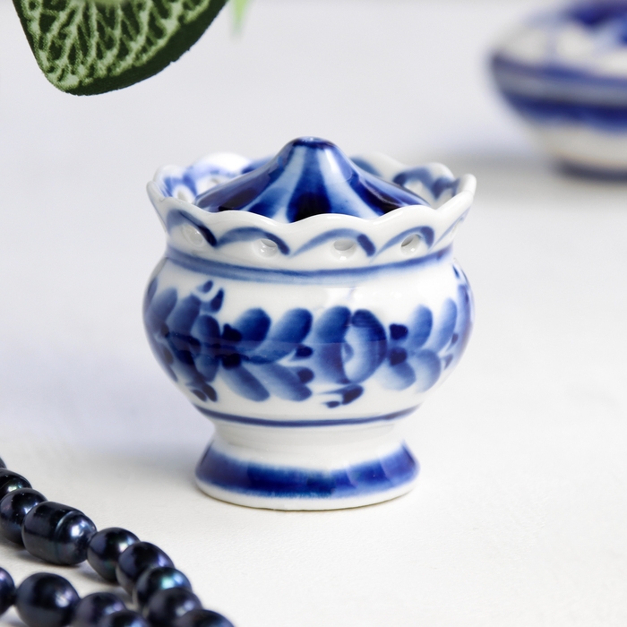 Лампада, настольная, 5,5×6 см, гжель Лампада, настольная, 5,5×6 см, гжель