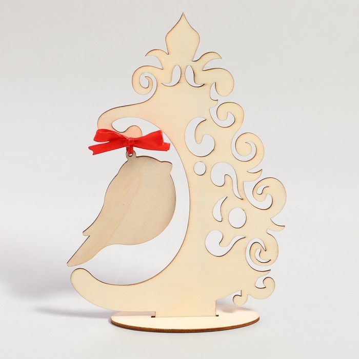 Роспись по дереву «Новый год! Снегирь», новогодний набор для творчества Роспись по дереву «Новый год! Снегирь», новогодний набор для творчества