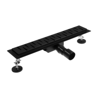 Трап TIM BAD465002BK, 70 х 500 мм, гидро+сухая защита от запаха, черный матовый Трап TIM BAD465002BK, 70 х 500 мм, гидро+сухая защита от запаха, черный матовый