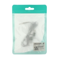 Наушники LuazON W-03, вакуумные, микрофон, плоский провод, черный Наушники LuazON W-03, вакуумные, микрофон, плоский провод, черный