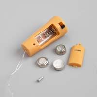 Гирлянда &laquo;Нить&raquo; 2 м роса с пробкой, IP20, серебристая нить, 20 LED, батарейки LR44х3 (в комплекте), свечение зелёное