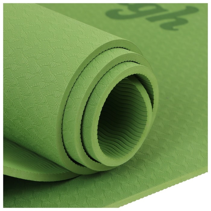 Коврик для йоги Sangh, 183&times;61&times;0,6 см, цвет зелёный
