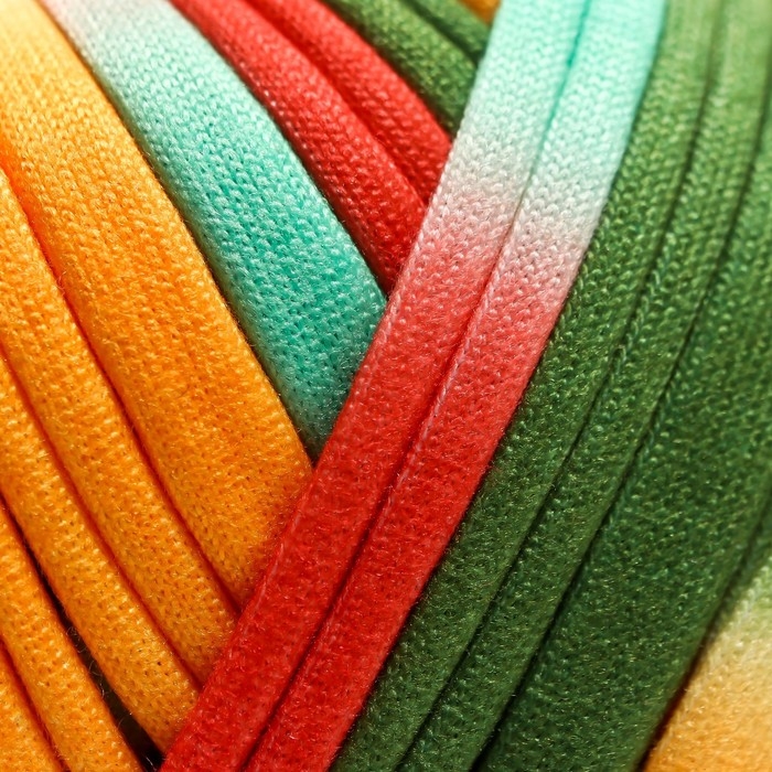 Пряжа трикотажная 95% хлопок, 5% эластан Пряжа трикотажная 95% хлопок, 5% эластан "Lentino Melange" 100 гр 30 м цвет 3