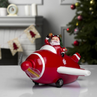 Светодиодная фигура &laquo;Самолёт&raquo; 23 &times; 13.5 &times; 22 см, полистоун, батарейки АААх3 (не в комплекте), USB, свечение мульти