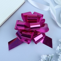 Бант-шар №3 голография, цвет розовый Бант-шар №3 голография, цвет розовый