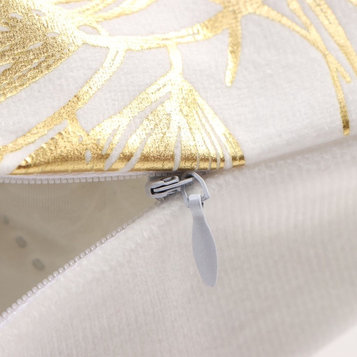 Чехол на подушку Этель "Шишки" 40х40 см, 100% п/э, велюр