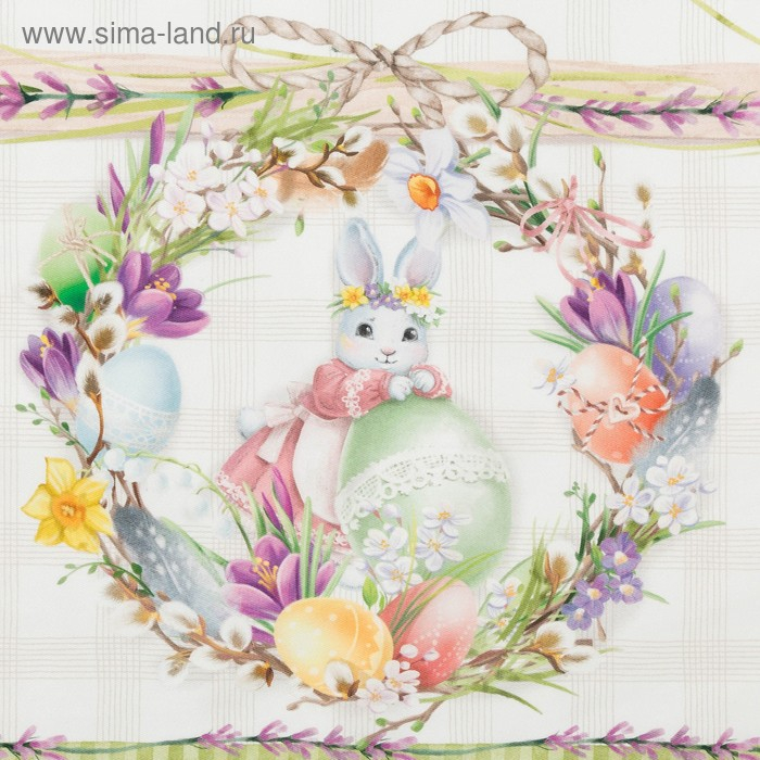 Скатерть "Этель" Уютная пасха 180х147 см, 100% хл, саржа 190 гр/м2