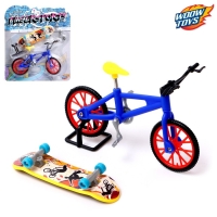 Набор пальчиковый скейтборд и велосипед, МИКС Набор пальчиковый скейтборд и велосипед, МИКС