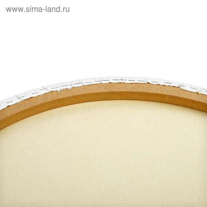 Холст круглый на подрамнике Calligrata, d-60 х 2 см, хлопок 100%, акриловый грунт, cреднезернистый, 380 г/м&sup2;