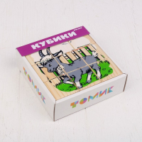 Кубики &laquo;Домашние животные&raquo;, 9 элементов