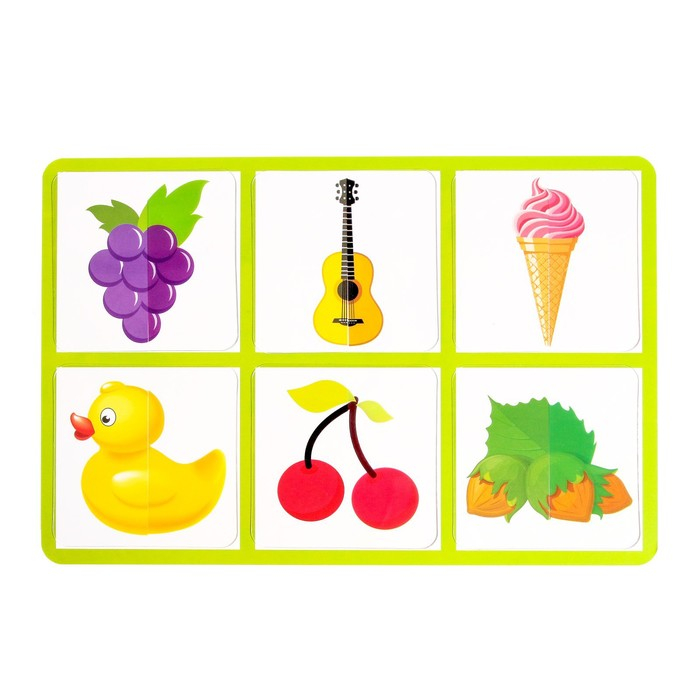 Настольная игра &laquo;Умное лото. Половинки: предметы&raquo; мемори, от 1 игрока, 3+