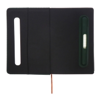 Ежедневник недатированный A5, 96л, лин, держатель для телефона/планшета/ручки, Зеленый Ежедневник недатированный A5, 96л, лин, держатель для телефона/планшета/ручки, Зеленый