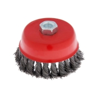 Щетка металлическая для УШМ ЛОМ, крученая проволока, "чашка", М14, 100 мм Щетка металлическая для УШМ ЛОМ, крученая проволока, "чашка", М14, 100 мм