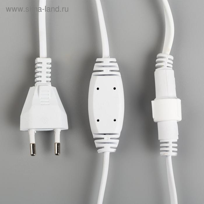 Гирлянда &laquo;Занавес&raquo; 2 &times; 9 м, IP44, УМС, белая нить, 1800 LED, свечение мульти, 220 В