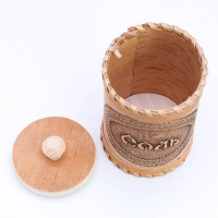 Туес «Соль», 8,5×8,5×12 см, микс, береста Туес «Соль», 8,5×8,5×12 см, микс, береста