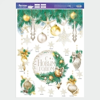 Наклейки новогодние на окна &laquo;Мороз и солнце&raquo;, 50 х 70 см, Новый год