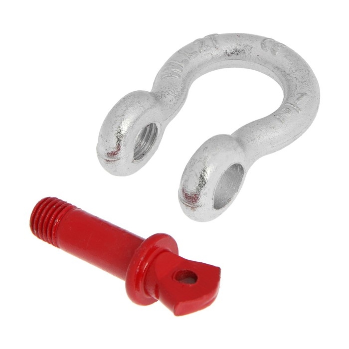 Скоба такелажная грузоподъемная, ТУНДРА, омега со штифтом G-209, 1/2, 2т., 1 шт. Скоба такелажная грузоподъемная, ТУНДРА, омега со штифтом G-209, 1/2, 2т., 1 шт.