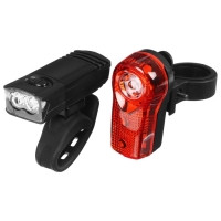 Комплект велосипедных фонарей Dream Bike JY-7045+JY-173A Комплект велосипедных фонарей Dream Bike JY-7045+JY-173A