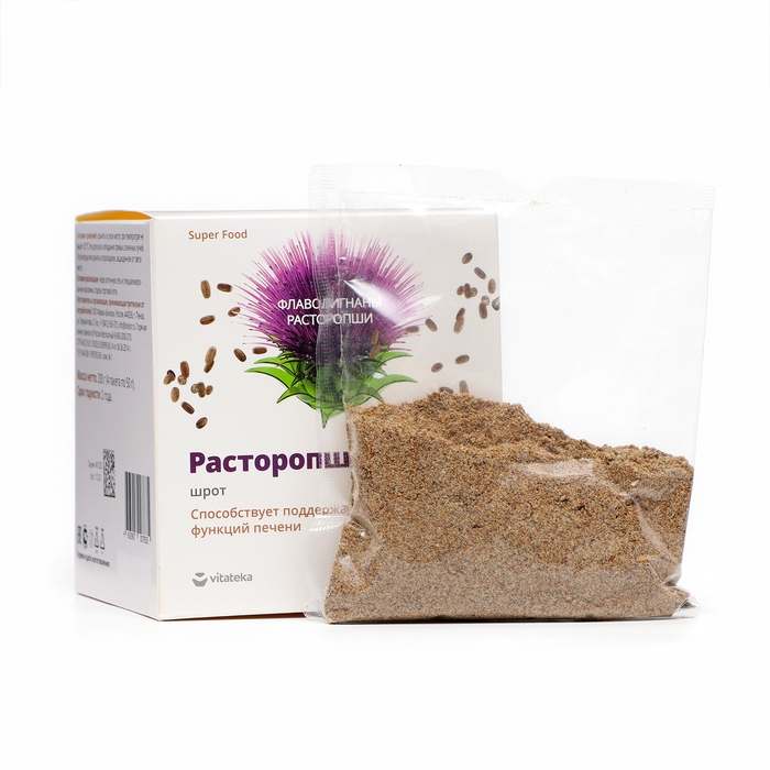 Шрот расторопши Шрот расторопши "Биокор" для печени, 200 г