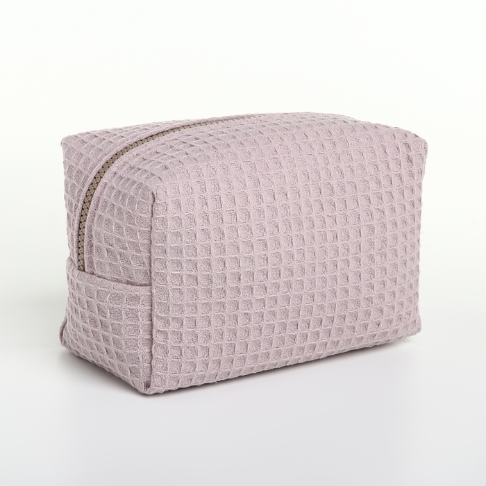 Косметичка на молнии TEXTURA, цвет розовый