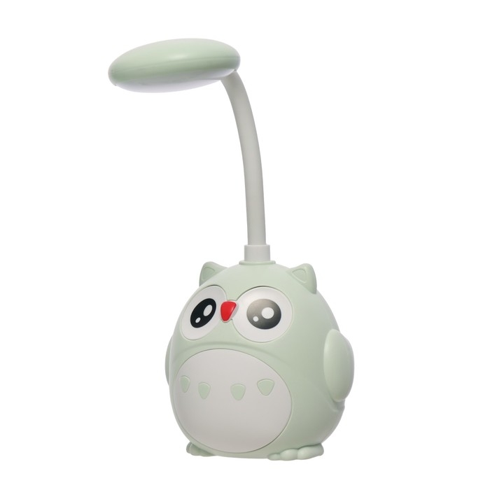 Ночник Ночник "Сова" LED 3Вт USB АКБ фисташковый 8,5х7х20 см