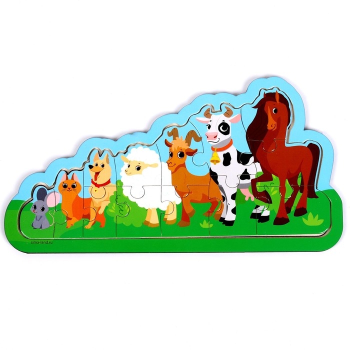 Пазлы на подложке &laquo;&lrm;Ферма&raquo;&lrm;