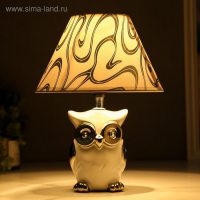 Лампа настольная 16280/1WT+CR Е14 40Вт бело-хромовый 22х22х30 см RISALUX