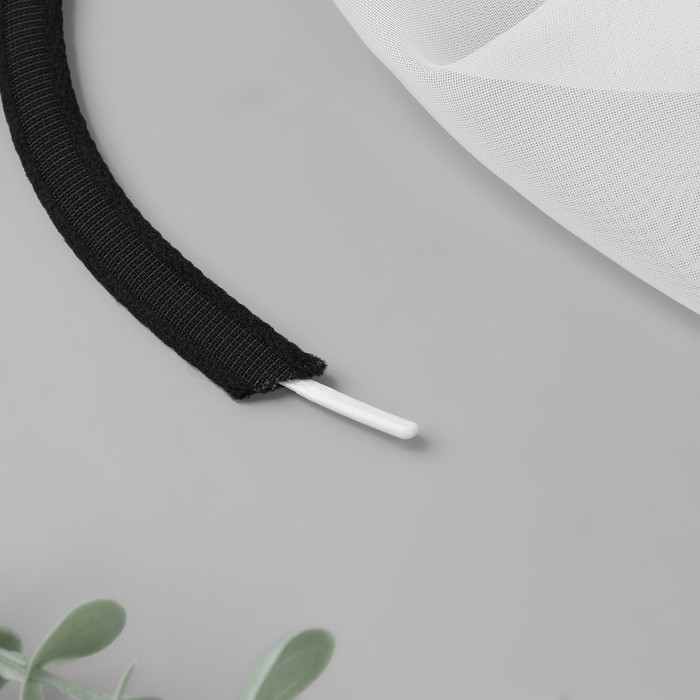 Лента тоннельная, бесшовная, 10 мм, 10 &plusmn; 0,5 м, цвет чёрный