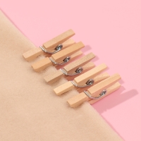 Прищепки для шитья, 2,5 &times; 0,8 см, 50 шт, цвет бежевый