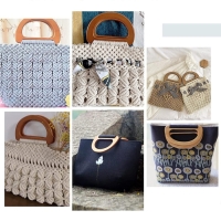 Ручки для сумки деревянные, 10 &times; 17 см, 2 шт, цвет тёмно-коричневый