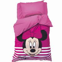 Детское постельное бельё 1,5 сп "Минни Маус" 143х215 см, 150х214 см, 50х70 см -1 шт., поплин 125 г/м2 Детское постельное бельё 1,5 сп "Минни Маус" 143х215 см, 150х214 см, 50х70 см -1 шт., поплин 125 г/м2