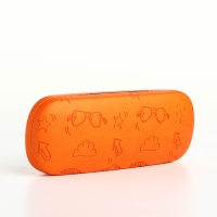 Футляр для очков на хлопушке &laquo;Выбражулька&raquo;, длина 16 см, цвет оранжевый