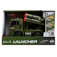 Грузовик инерционный «Ракетница», 1:20, свет, звук Грузовик инерционный «Ракетница», 1:20, свет, звук