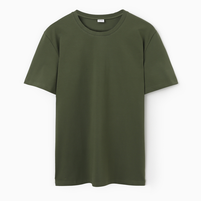 Футболка мужская MINAKU REGULAR FIT: цвет хаки, р-р 56