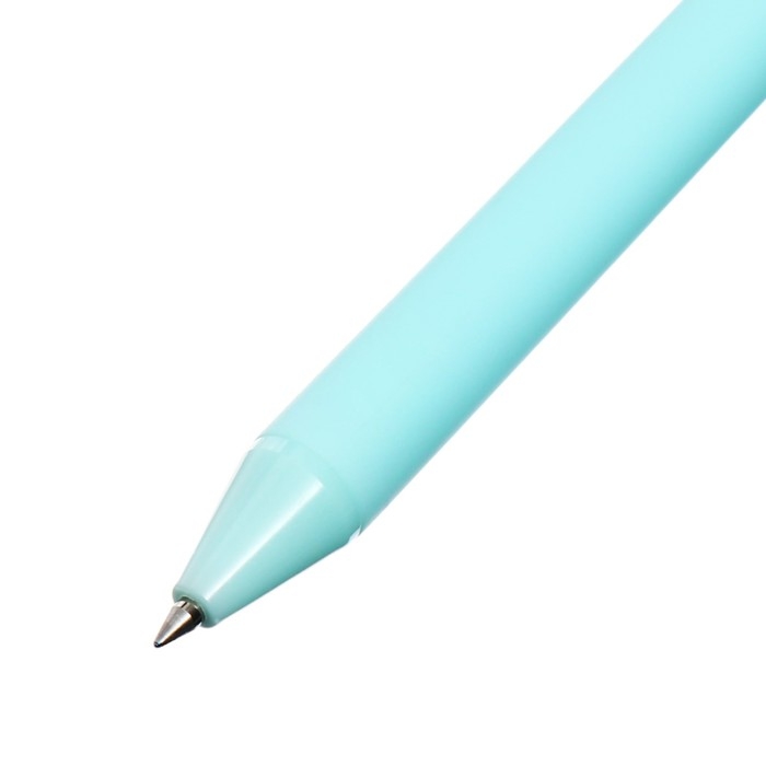 Ручка-прикол гелевая "Дракончик", синие чернила, голубая