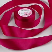 Лента атласная, 40 мм &times; 23 &plusmn; 1 м, цвет малиновый №72