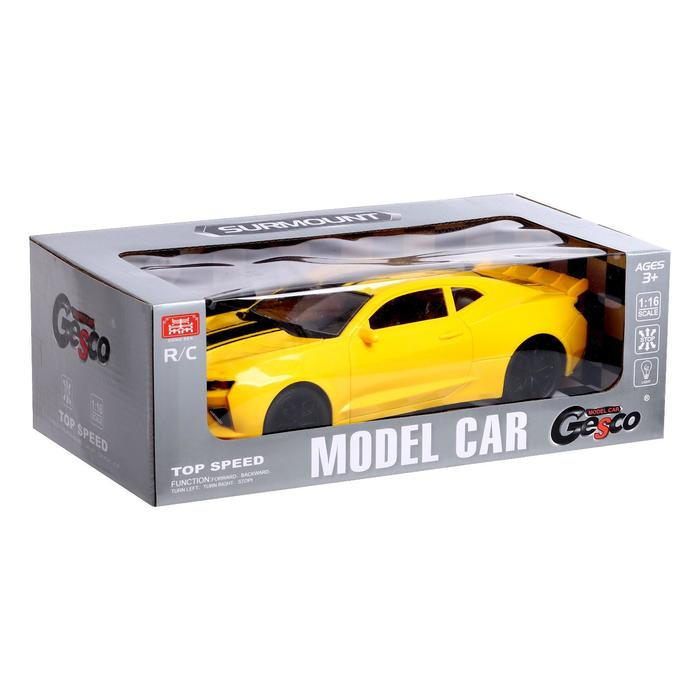 Машина радиоуправляемая «Мустанг», световые эффекты, работает от батареек, 1:16 Машина радиоуправляемая «Мустанг», световые эффекты, работает от батареек, 1:16