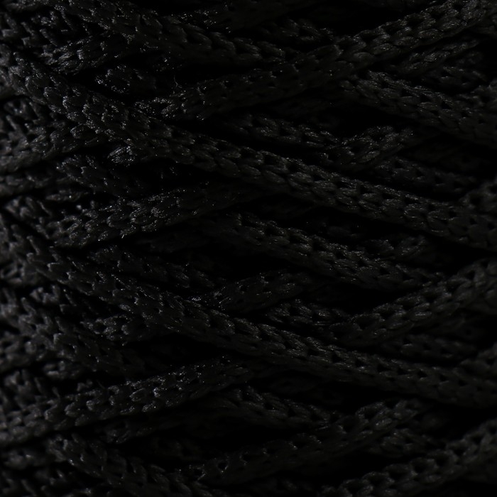 Шнур для вязания 100% полиэфир 3мм 100м/200&plusmn;20гр (13-черный)