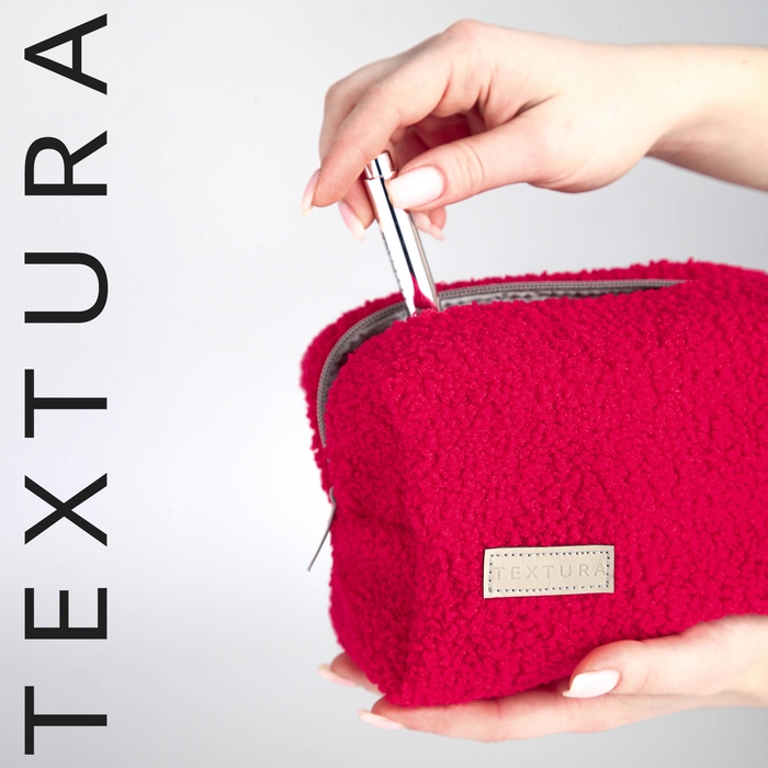 Косметичка на молнии, TEXTURA, цвет красный Косметичка на молнии, TEXTURA, цвет красный