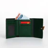 Кошелёк женский на кнопке, цвет зелёный Кошелёк женский на кнопке, цвет зелёный