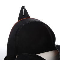 Рюкзак детский для мальчика «Баскетбол», 23х20,5 см, отдел на молнии, цвет чёрный Рюкзак детский для мальчика «Баскетбол», 23х20,5 см, отдел на молнии, цвет чёрный