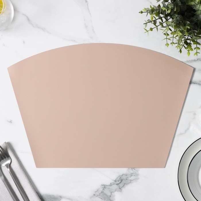Салфетка сервировочная на стол «Тэм», 30×44 см, цвет персиковый Салфетка сервировочная на стол «Тэм», 30×44 см, цвет персиковый