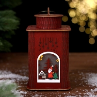 Новогодний декор с подсветкой &laquo;Фонарь&raquo; 9 &times; 9 &times; 16 см
