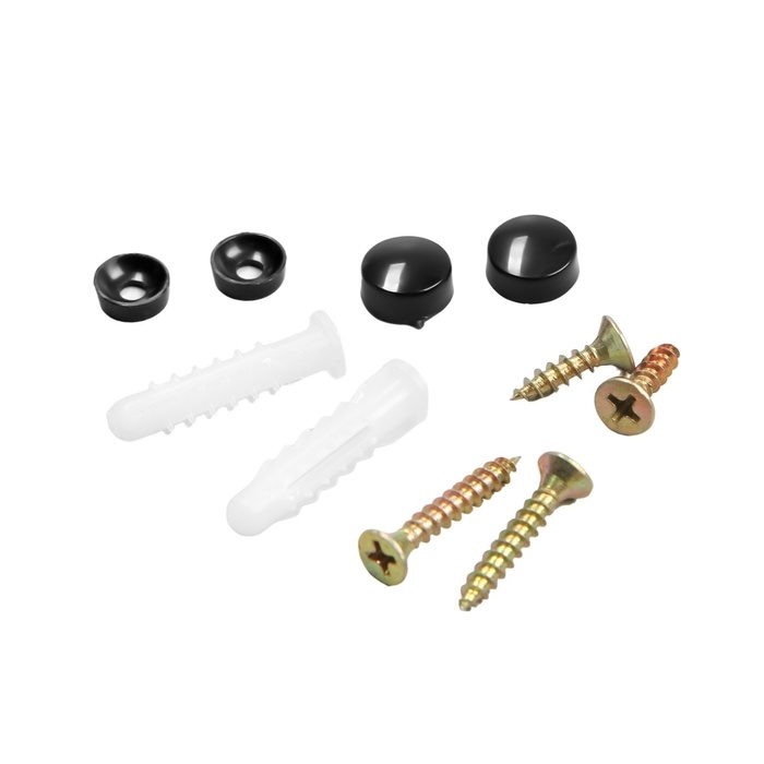 Крючок мебельный CAPPIO SMILE, двухрожковый, черный Крючок мебельный CAPPIO SMILE, двухрожковый, черный